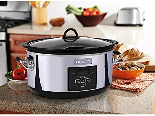 7 Quart Programmable Slow Cooker – Polished Platinum - Curated Catalog S5