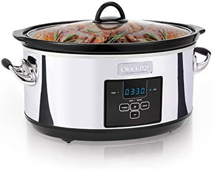 7 Quart Programmable Slow Cooker – Polished Platinum - Curated Catalog S5