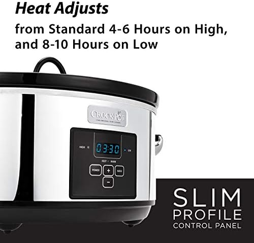 7 Quart Programmable Slow Cooker – Polished Platinum - Curated Catalog S5