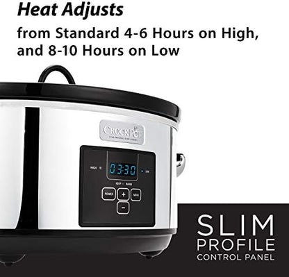 7 Quart Programmable Slow Cooker – Polished Platinum - Curated Catalog S5