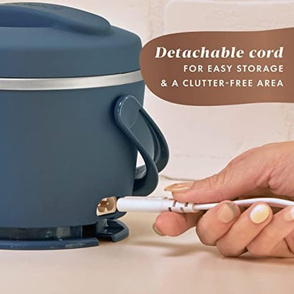 Electric Lunch Box Food Warmer 20oz – Faded Blue - Curated Catalog A0