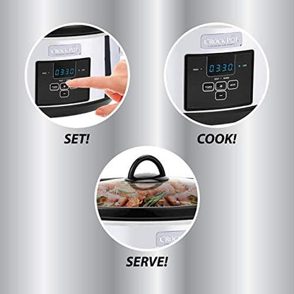 7 Quart Programmable Slow Cooker – Polished Platinum - Curated Catalog S5