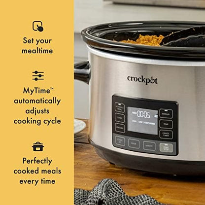 7 Quart Portable Programmable Slow Cooker with Timer - Curated Catalog N0