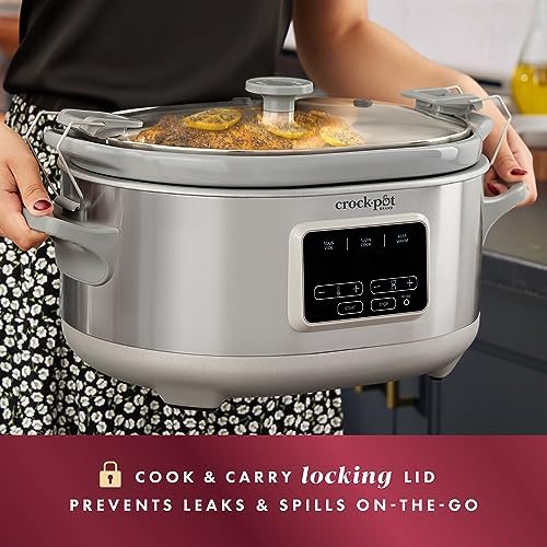 7 Quart Programmable Cook & Carry Slow Cooker - Curated Catalog A6