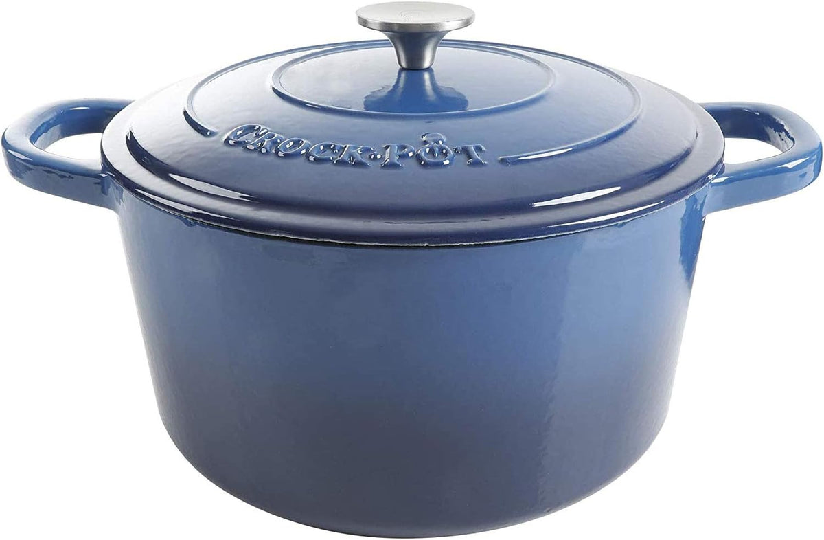 3 Quart Enameled Cast Iron Dutch Oven – Aqua - Curated Catalog N3