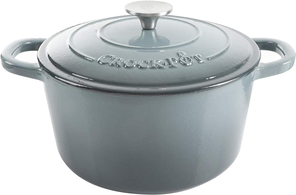 3 Quart Enameled Cast Iron Dutch Oven – Aqua - Curated Catalog N3