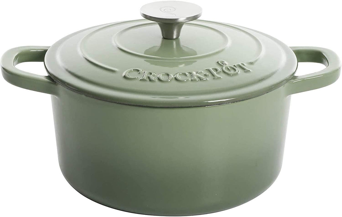 3 Quart Enameled Cast Iron Dutch Oven – Aqua - Curated Catalog N3