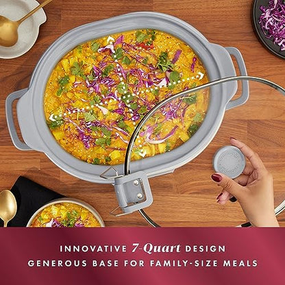 7 Quart Programmable Cook & Carry Slow Cooker - Curated Catalog A6