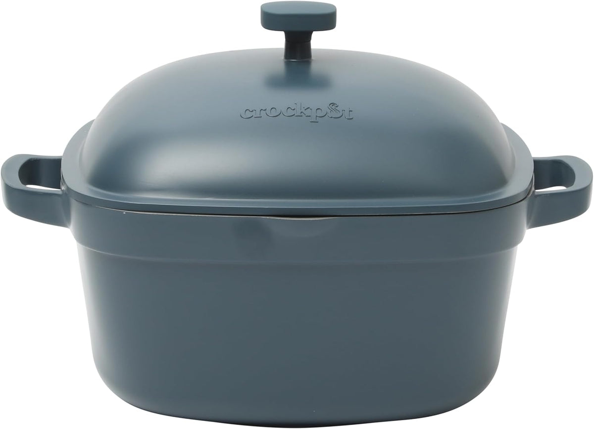 3 Quart Enameled Cast Iron Dutch Oven – Aqua - Curated Catalog N3